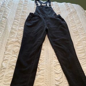 Black Denim Overalls | Women Size Small